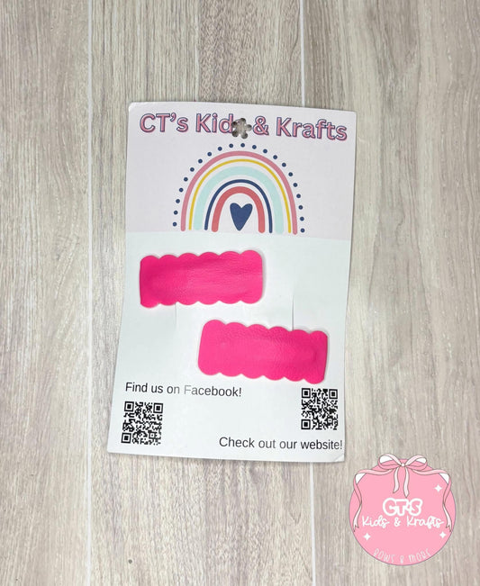 Neon pink clip